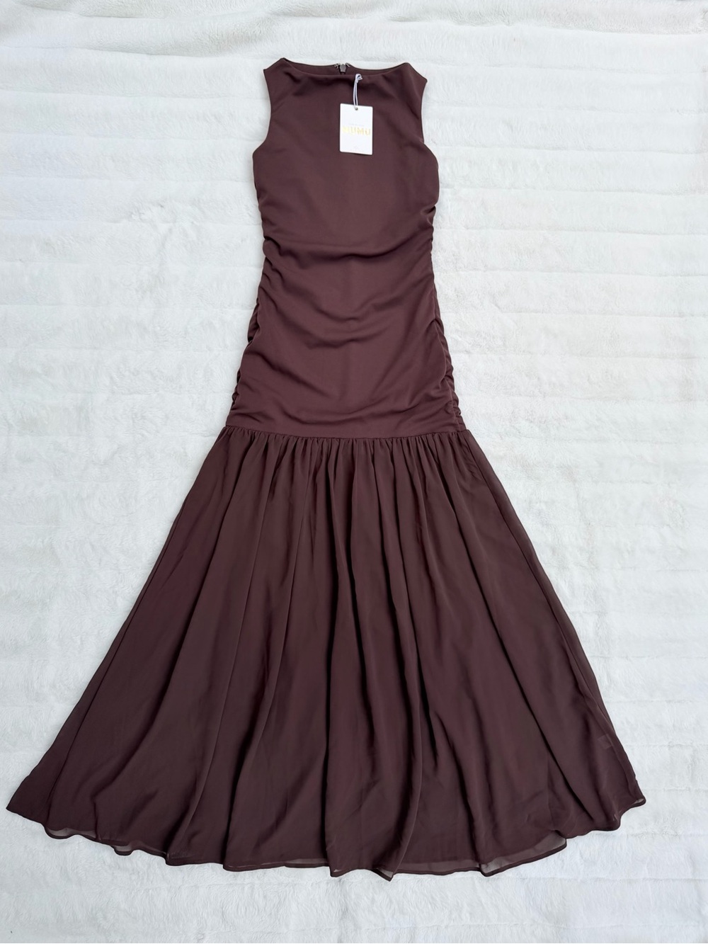 Show Me Your Mumu Aria Maxi Dress Chocolate Brown NWT XS - Picture 7 of 16